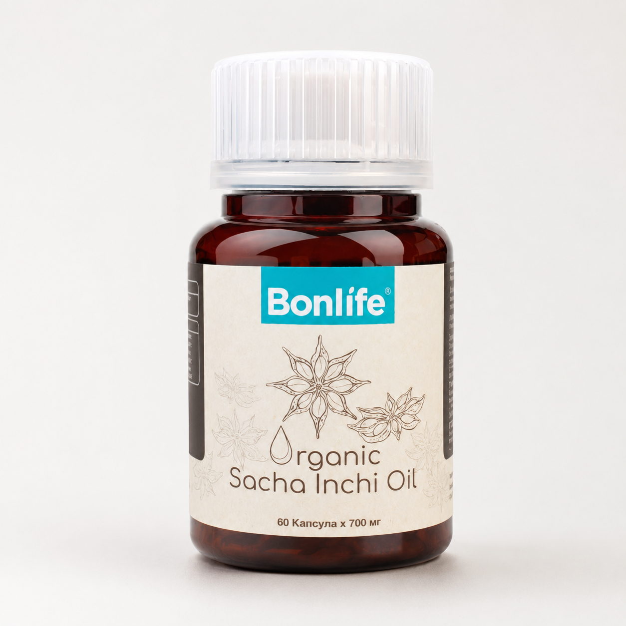 Флакон Bonlife Organic Sacha Inchi Oil, 60 капсул